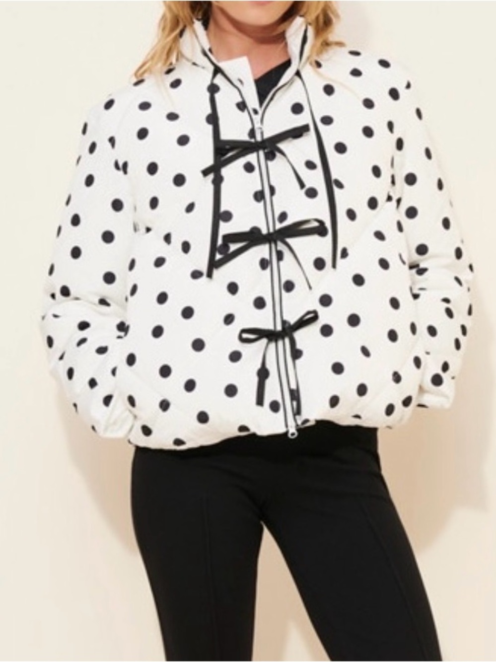 Lisa Says Gah Lady Polka Dot Puffer Jacket size S